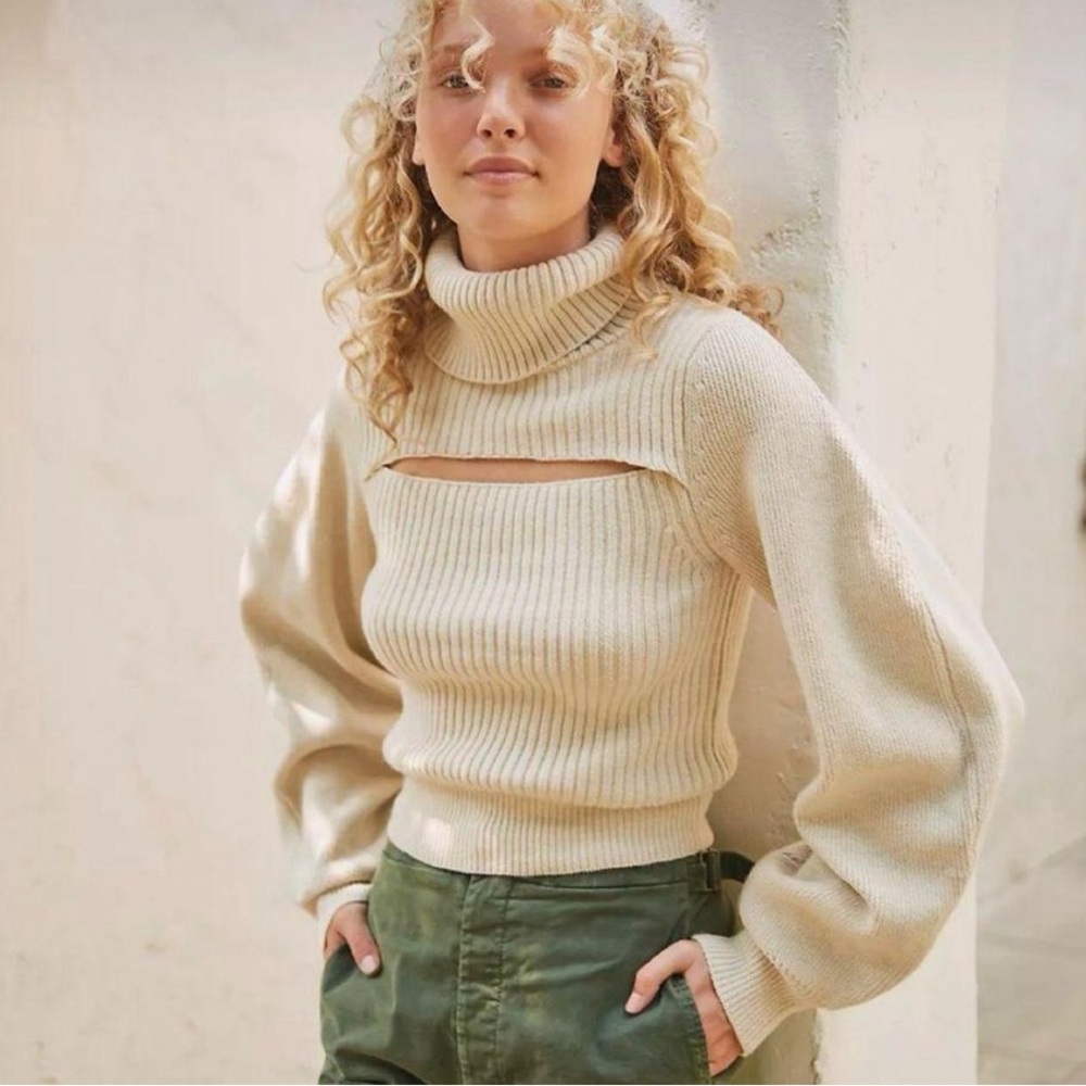 Free People Turtleneck Sweater, Size XS